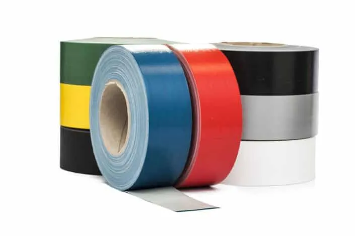 Heavy-Duty Gewebeband Logo Tape 605. 300 µm in 8 Farben: grün, gelb, schwarz, blau, rot, grau, weiß