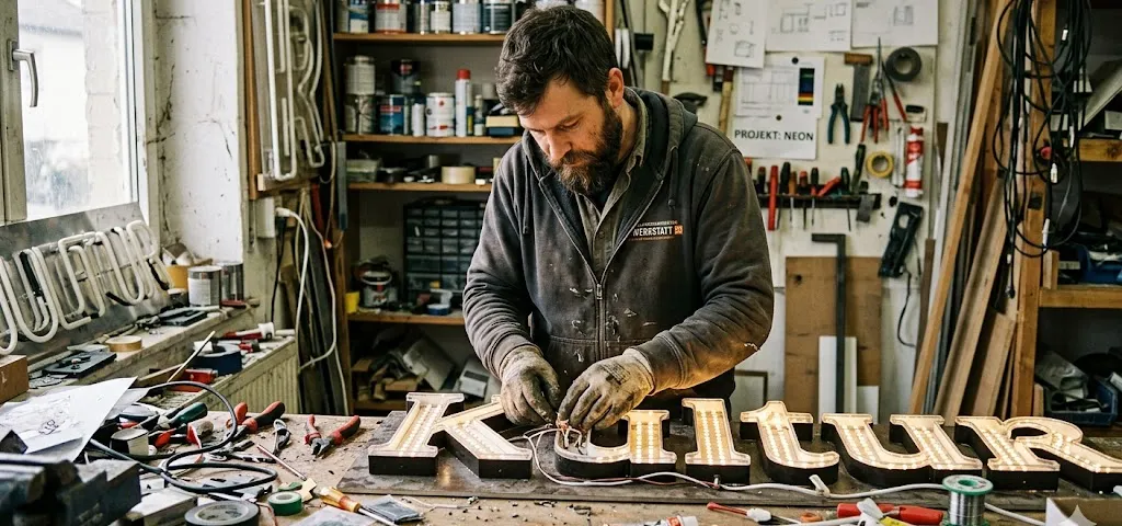 Werbetechnik & Displaybau – Klebetechnik von Logo-Flex